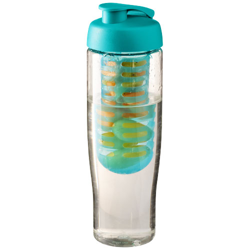 Gourde personnalisable sport et infuseur 700 ml H2O Active® Translucide et Bleu aqua